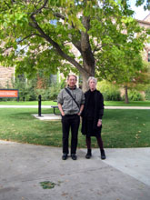 Alan Liu and Lyn Hejinian at U. Colorado, Boulder